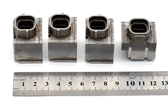 Precision metal mold components and CNC-machined cores