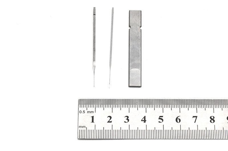 Precision mold component manufactured with slow-wire EDM