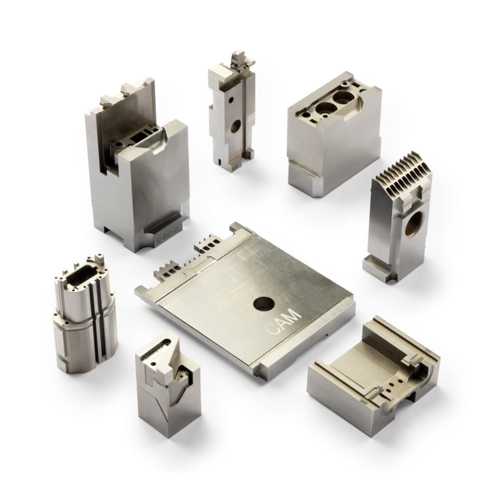 Precision mold components for automotive connectors