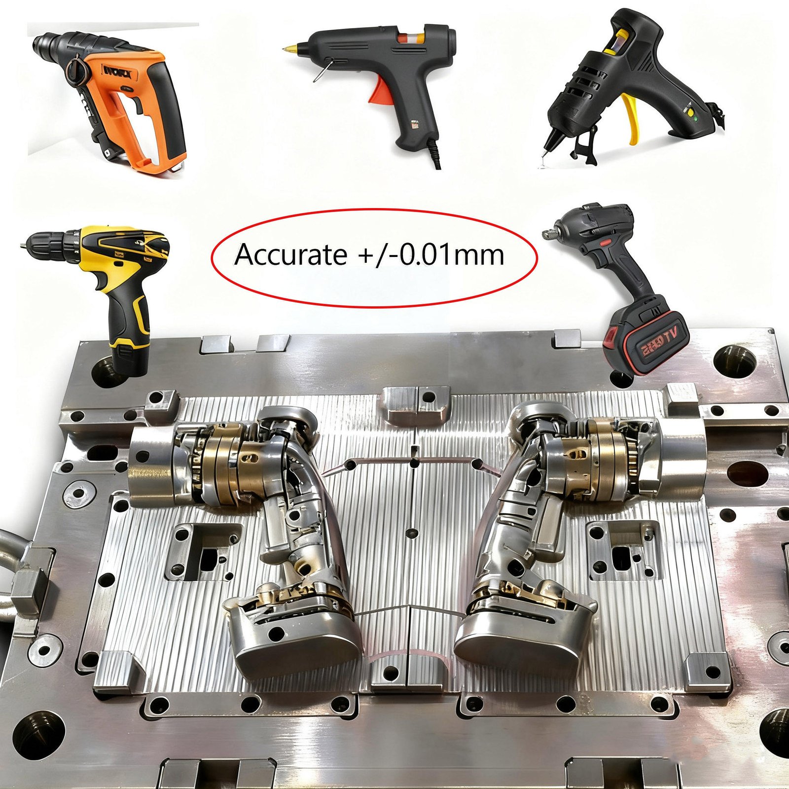 Precision mold components for automotive connectors