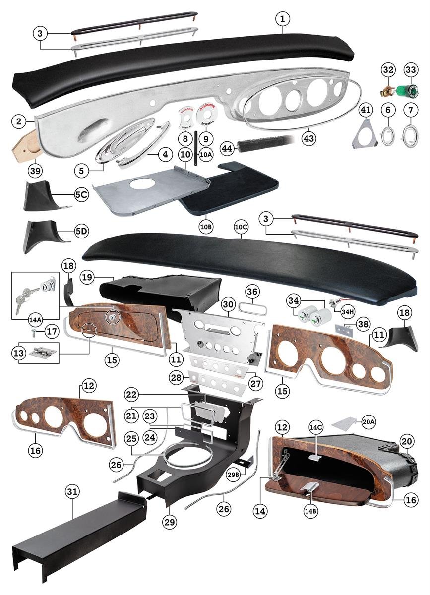 Dashboard & Console Parts
