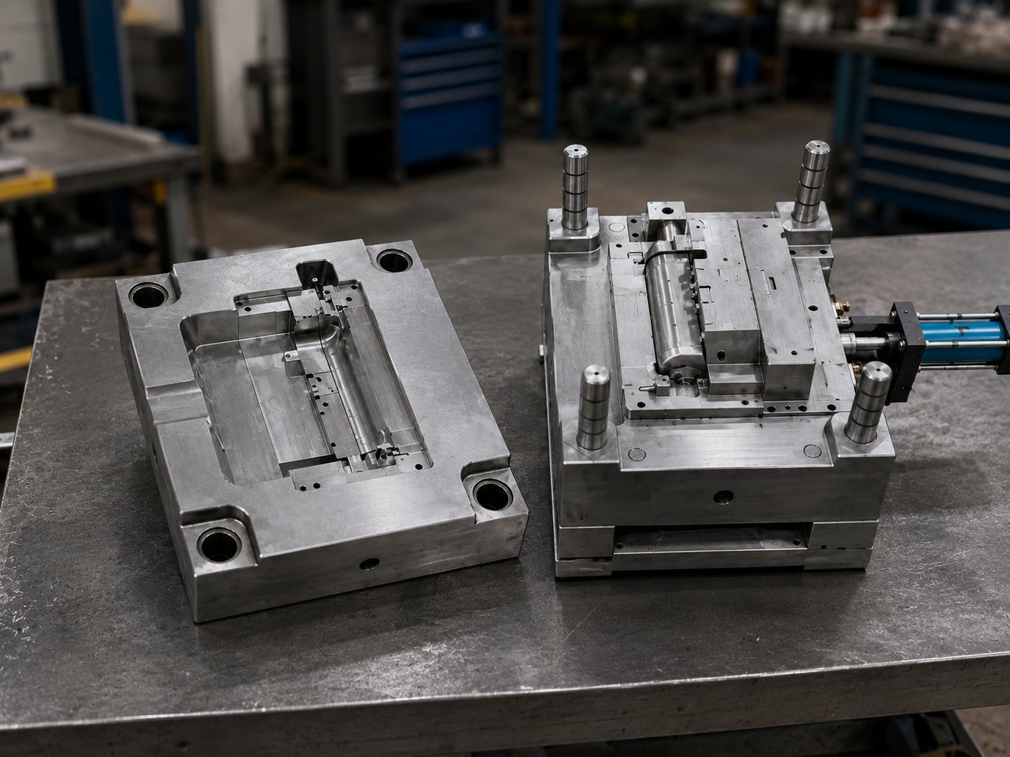 EDM-machined precision mold inserts and tooling components