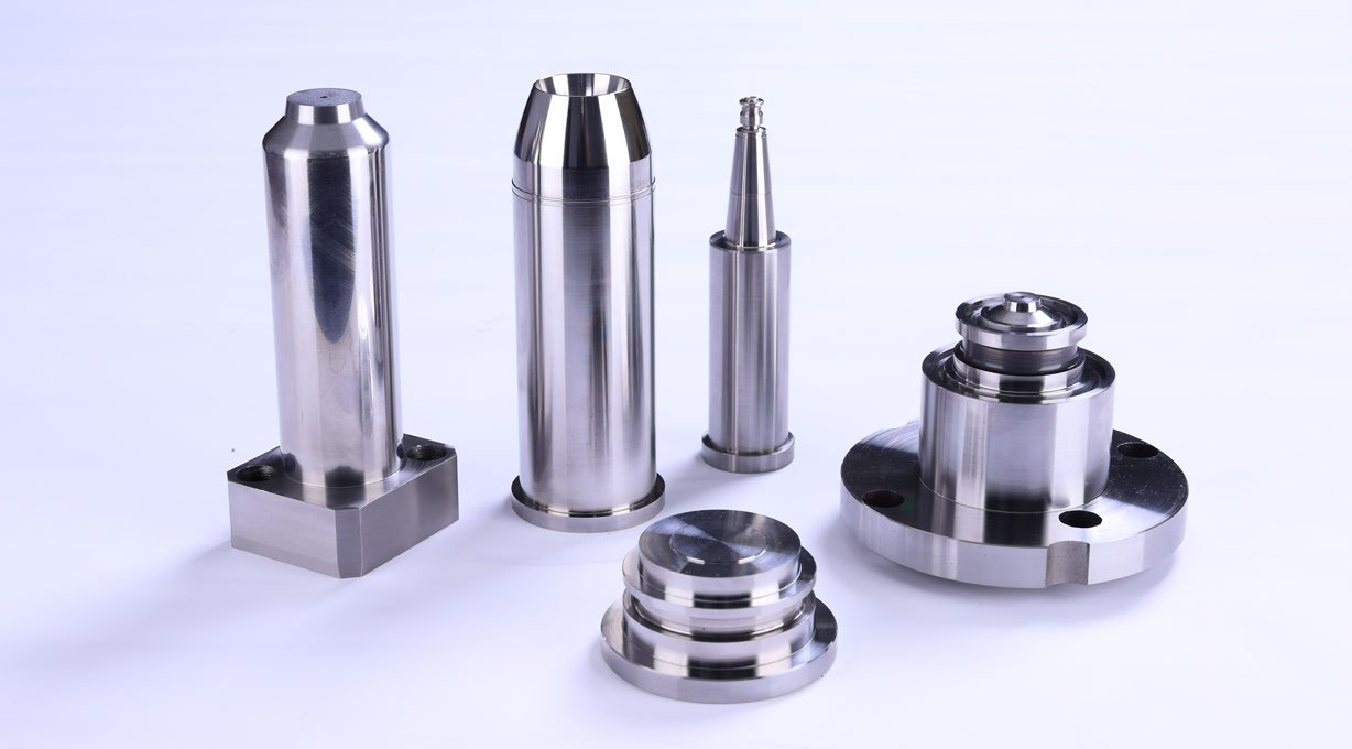 Machined precision round part for injection mold