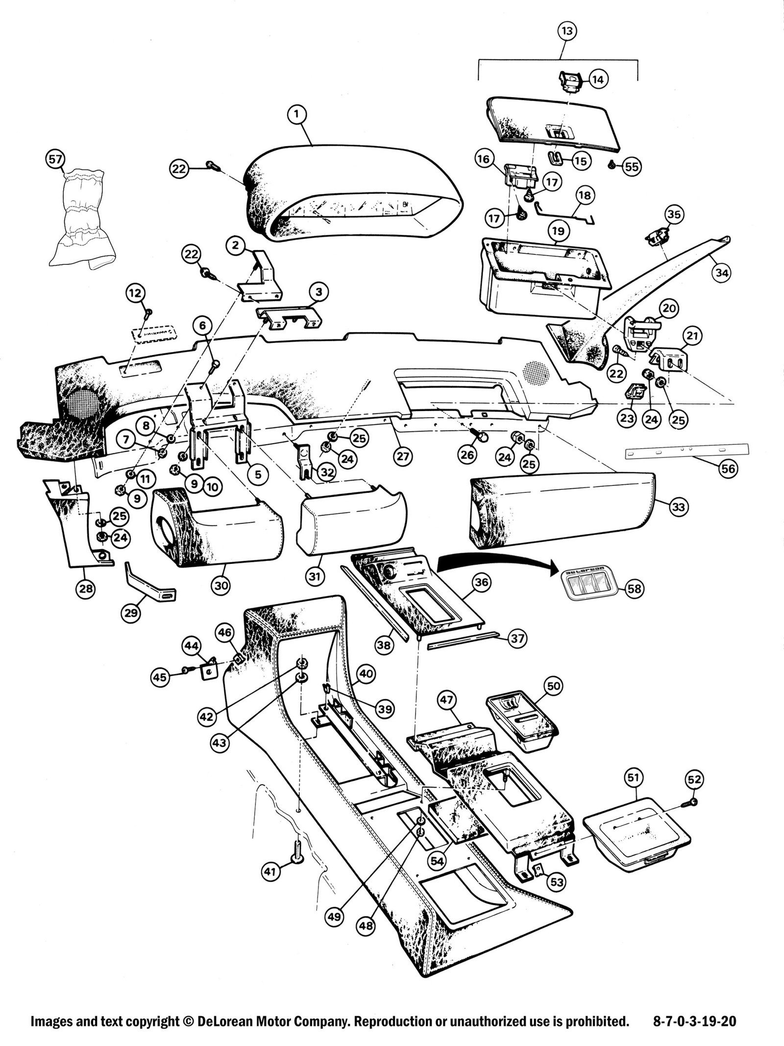 Dashboard & Console Parts