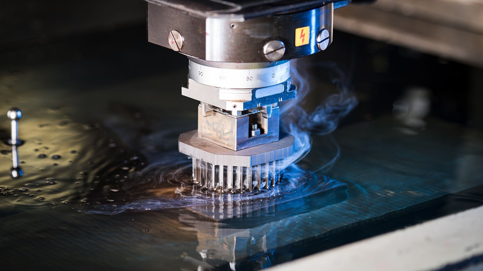 Precision mold component manufactured with slow-wire EDM