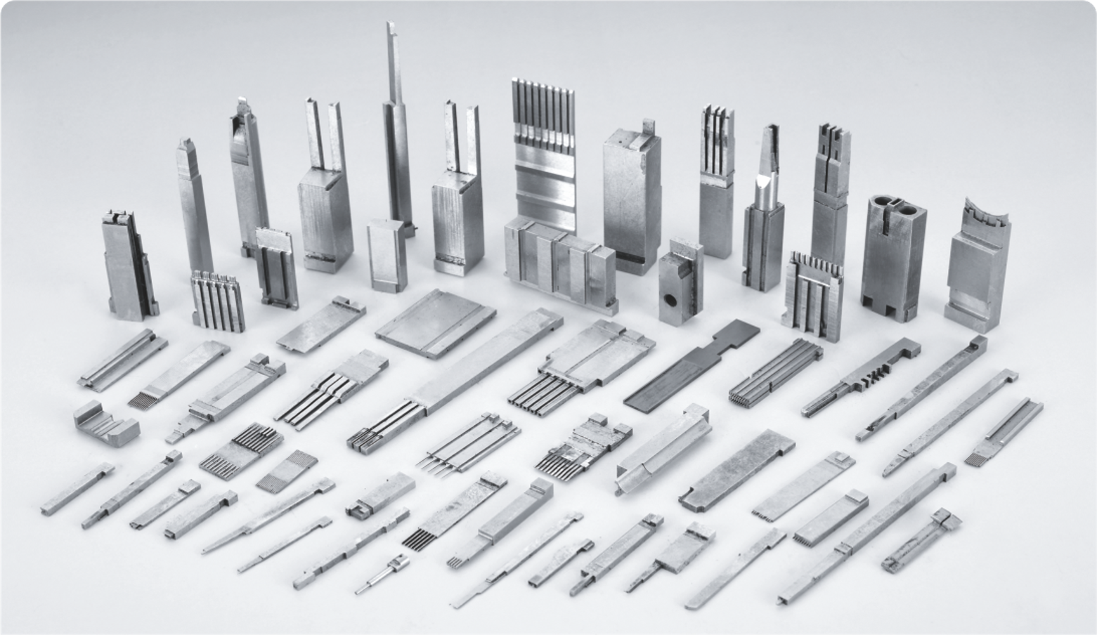 Precision mold components for automotive connectors